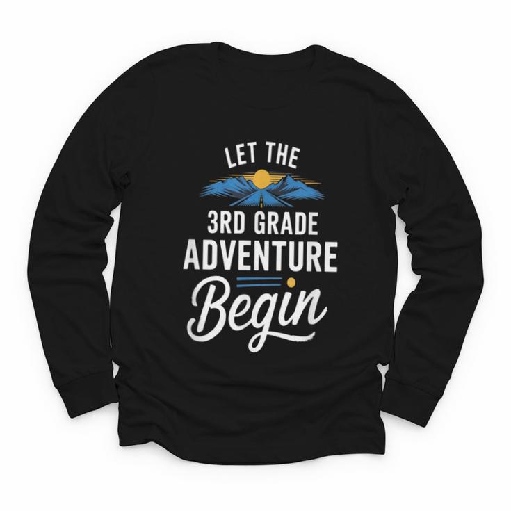 Let The 3rd Grade Adventure Begin Back To School Fun Youth Long Sleeve Tee
