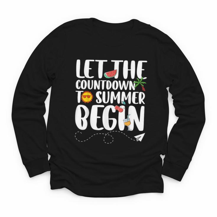 Let The Countdown To Summer Begin Back To School Youth Long Sleeve Tee