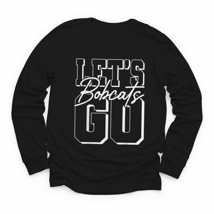 Let's Go Bobcats Back To School Spirit Youth Long Sleeve Tee