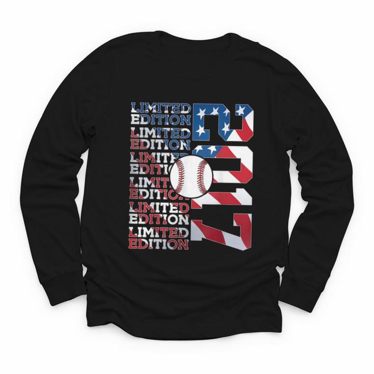 Limited Edition 2017 Baseball 9TH Birthday Youth Long Sleeve Tee