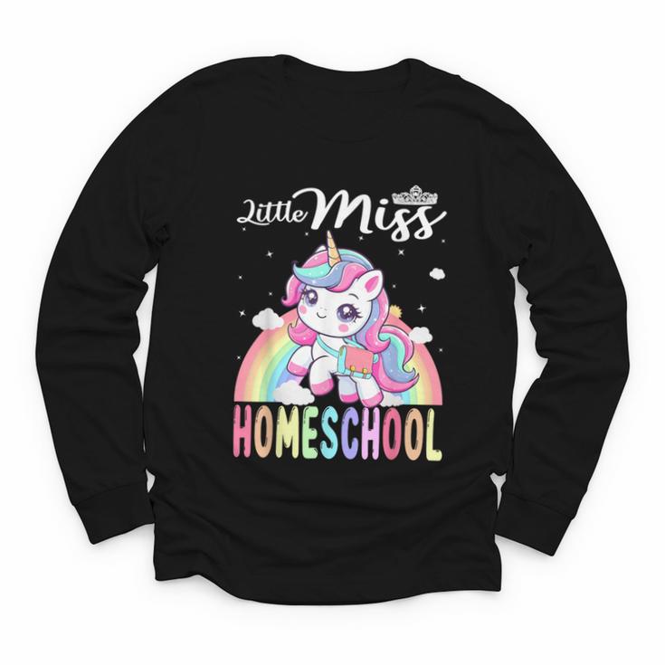 Little Miss Homeschool Back To School Girls Homeschool Youth Long Sleeve Tee