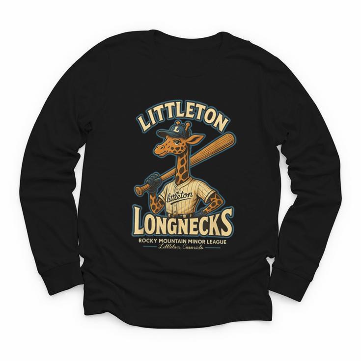 Littleton Longnecks Retro Minor League Baseball Youth Long Sleeve Tee