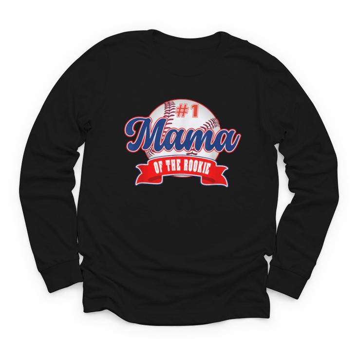 Mama Rookie Of Year 1st Birthday Baseball Theme Matching Youth Long Sleeve Tee
