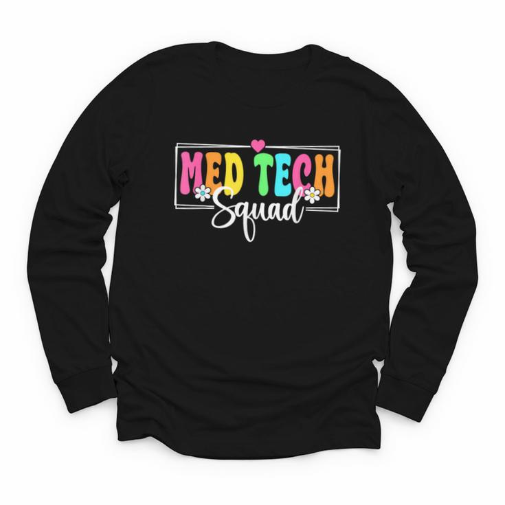 Med Tech Squad Back To School Med Technician Crew Youth Long Sleeve Tee