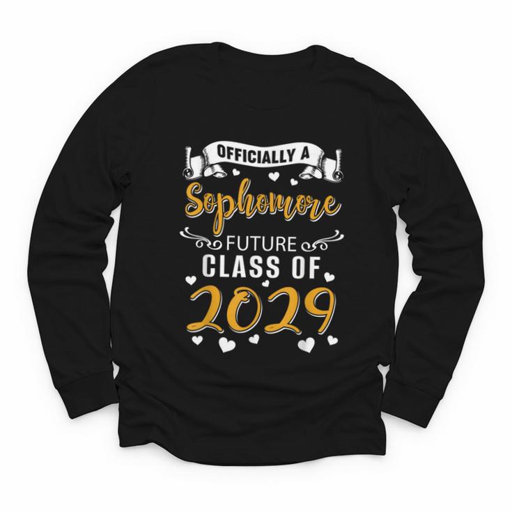 Officially a Sophomore Future Class Of 2029 Back To School Youth Long Sleeve Tee