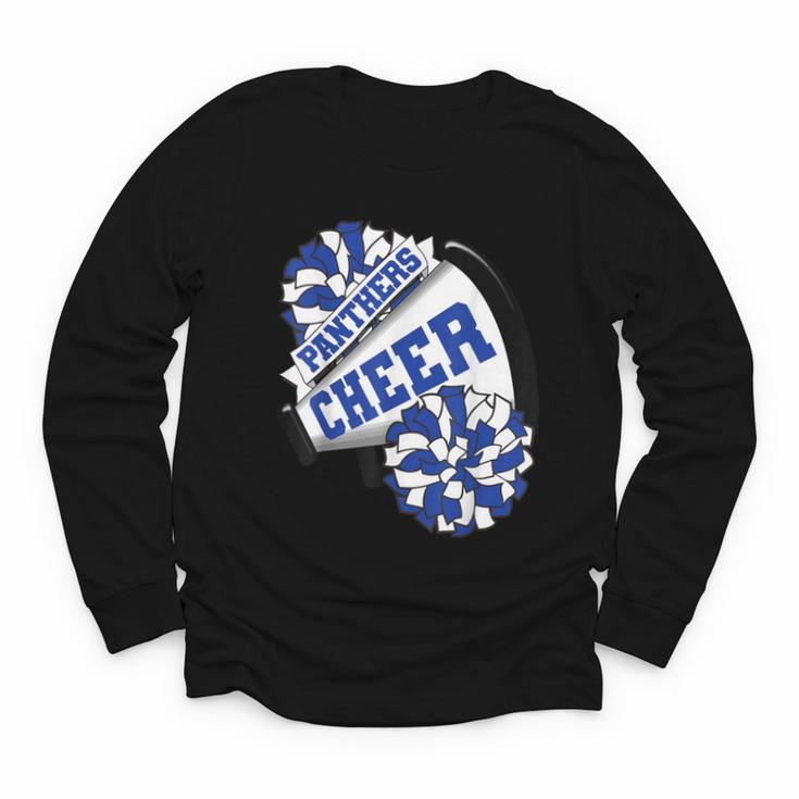 Panthers Cheer Back To School Cheerleading Spirit B Youth Long Sleeve Tee