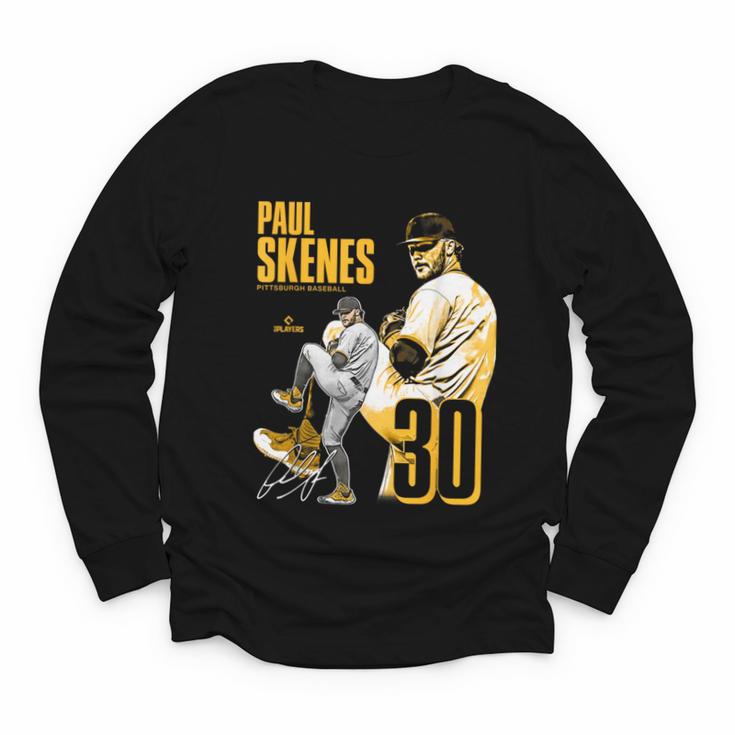 Paul Skenes Pittsburgh MLB Baseball Players MLBPSK304N Youth Long Sleeve Tee