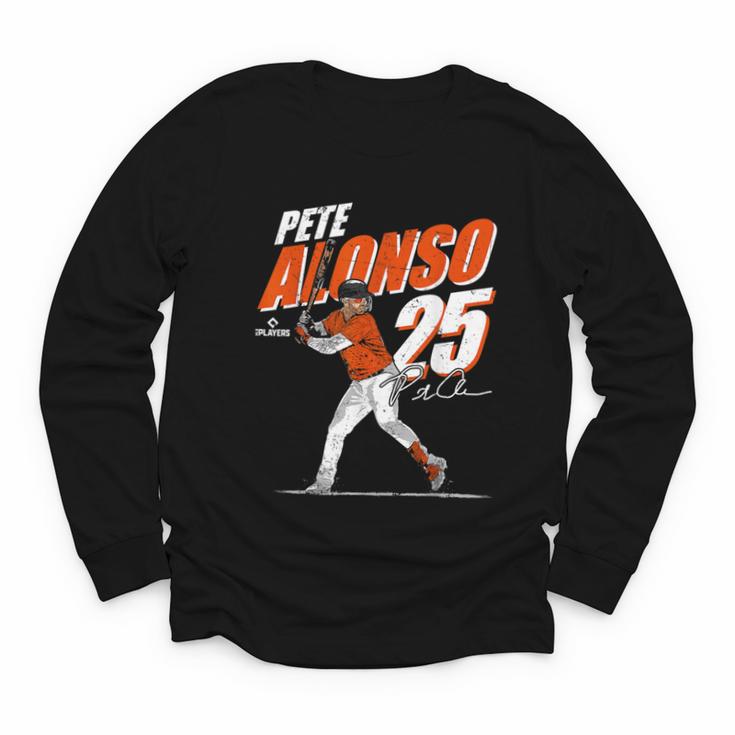 Pete Alonso Baltimore Baseball Players MLBPAL201M Youth Long Sleeve Tee