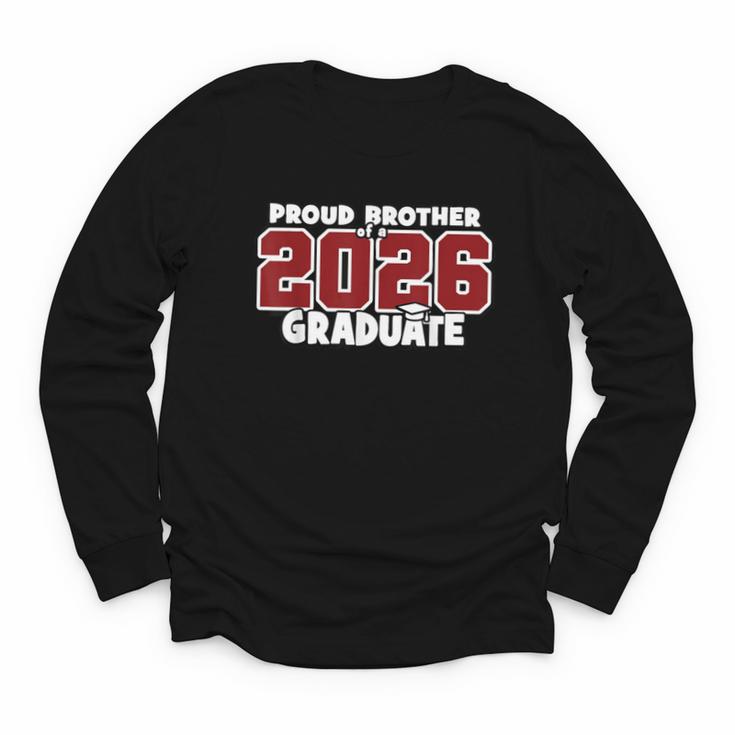 Proud Brother Of 2026 Graduate Matching Back To School M Youth Long Sleeve Tee