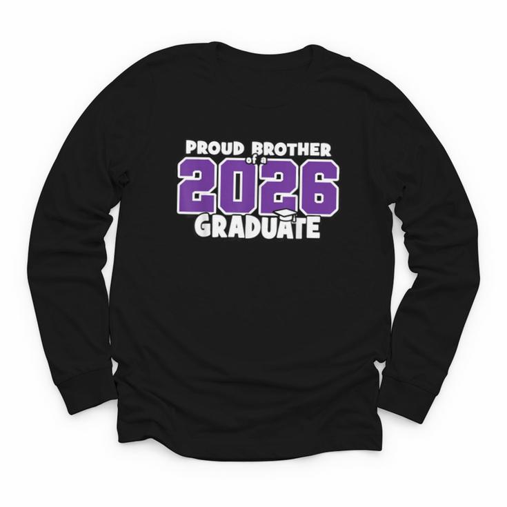 Proud Brother Of 2026 Graduate Matching Back To School P Youth Long Sleeve Tee