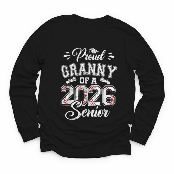 Proud Granny Of A 2026 Senior Baseball Graduate Youth Long Sleeve Tee
