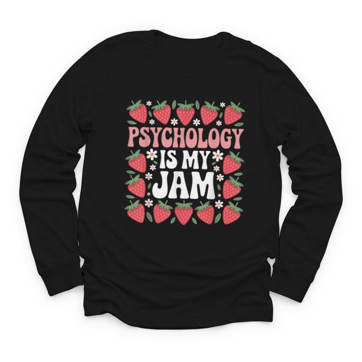 Psychology Is My Jam School Psychologist Back To School Youth Long Sleeve Tee