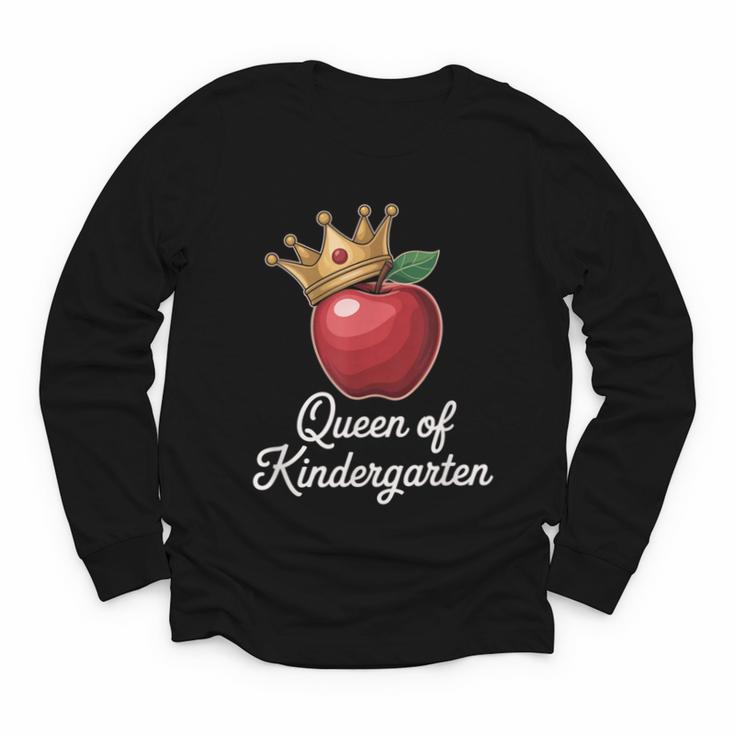 Queen Of Kindergarten Graduation Back To School Girl Youth Long Sleeve Tee
