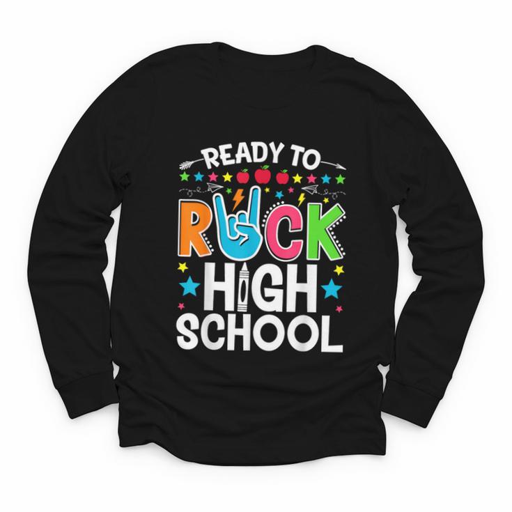 Ready To Rock High School First Day Back To School Youth Long Sleeve Tee