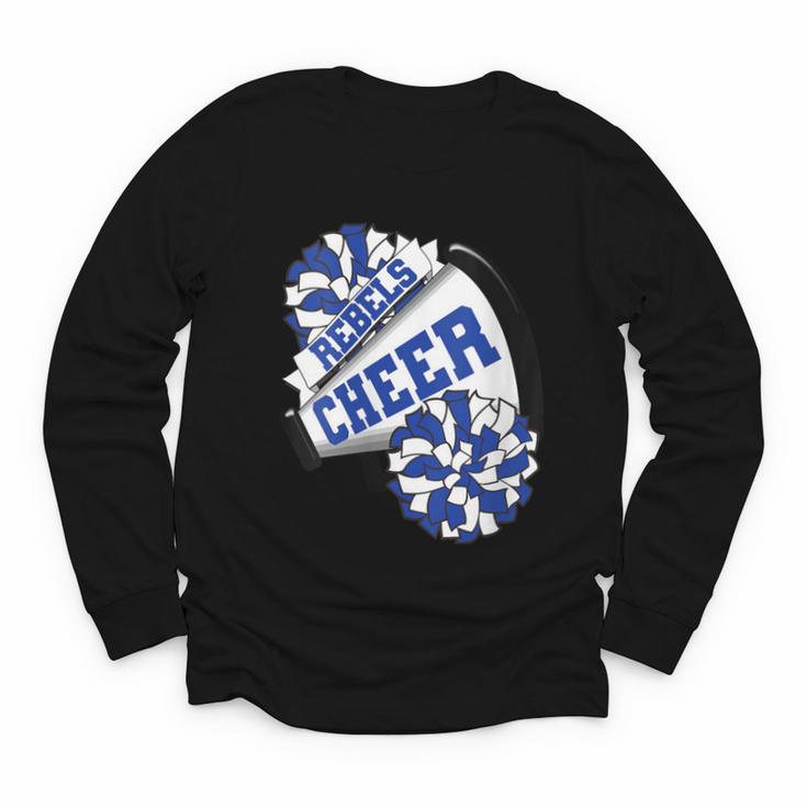 Rebels Cheer Back To School Cheerleading Spirit B Youth Long Sleeve Tee