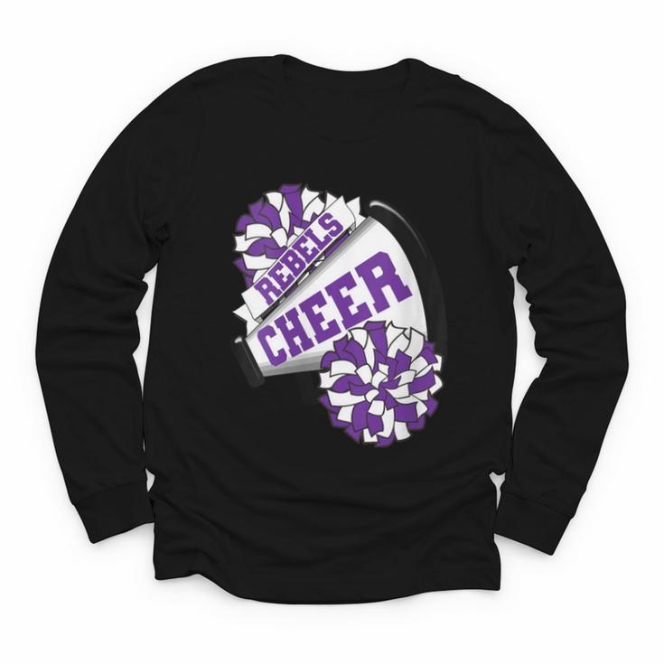 Rebels Cheer Back To School Cheerleading Spirit P Youth Long Sleeve Tee
