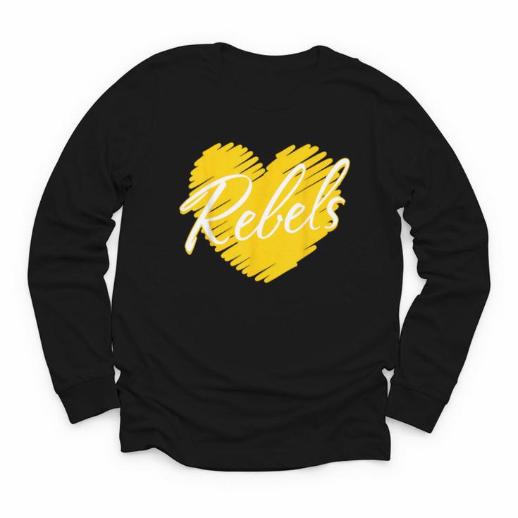 Rebels Heart Back To School Spirit GY Youth Long Sleeve Tee