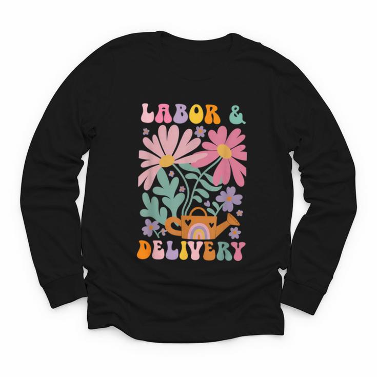 Retro Labor And Delivery Nurse Back To School Men Women Youth Long Sleeve Tee Retro Labor And Delivery Nurse Back To School Men Women Youth Long Sleeve Tee