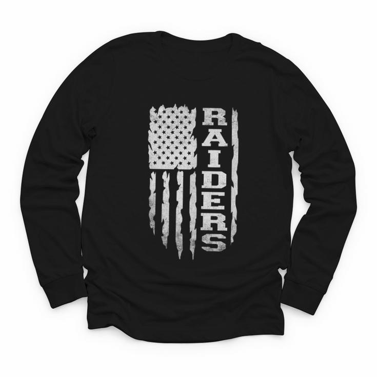 Retro Raiders Back To School Team Spirit For Men Women Kids Youth Long Sleeve Tee