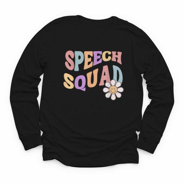 Retro Speech Squad Back To School Speech Therapist SLP Youth Long Sleeve Tee