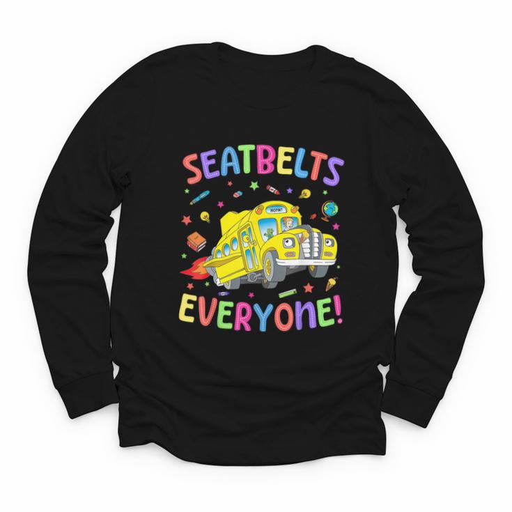 Seatbelt School Bus Driver Everyone Back To School Youth Long Sleeve Tee