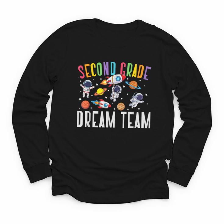Second Grade Dream Team Astronaut 2nd Grade Back To School Youth Long Sleeve Tee
