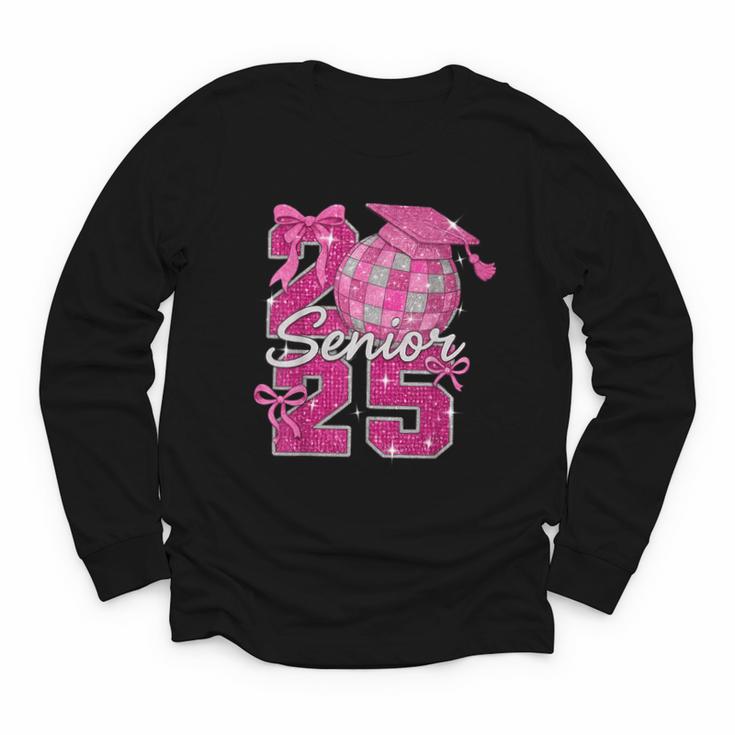 Senior 2025 Class Of 2025 Bows Back To School 2025 Youth Long Sleeve Tee