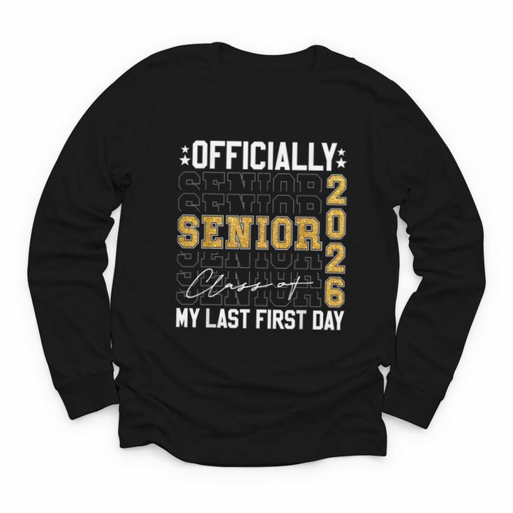 Senior Class Of 2026 Back To School Last First Day Of School Youth Long Sleeve Tee