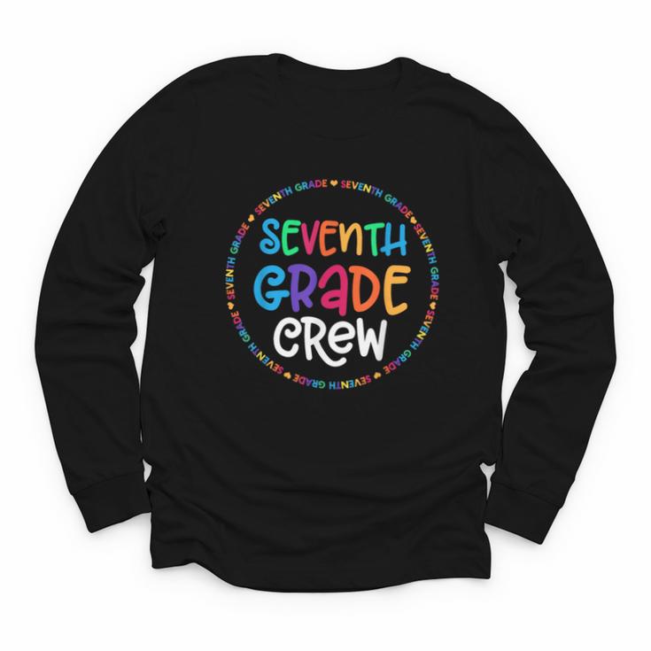 Seventh Grade Crew Back To School Matching Tee For 7th Grade Youth Long Sleeve Tee