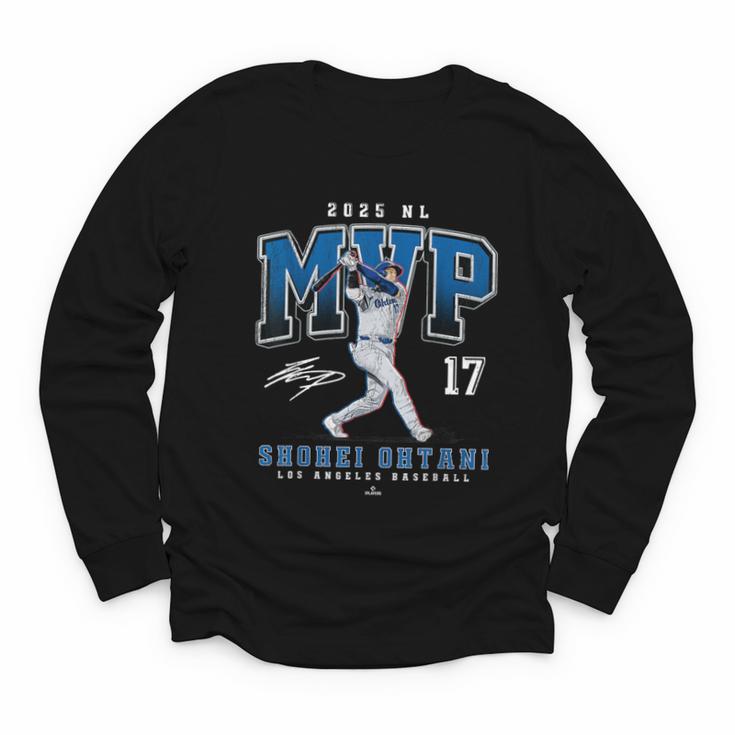 Shohei Ohtani 2025 NL MVP Los Angeles Baseball MLBPA Youth Long Sleeve Tee