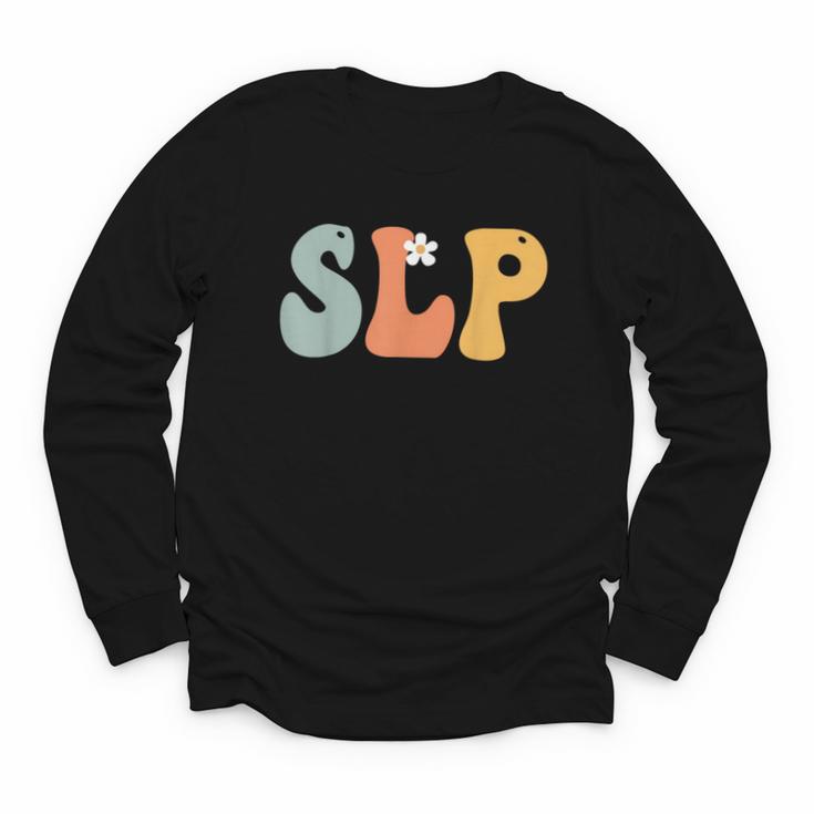 SLP Groovy Women Appreciation Day Hello Back To School Youth Long Sleeve Tee