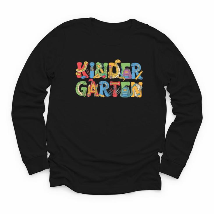 Snake Kindergarten Back To School Kids Boys Girls Youth Long Sleeve Tee