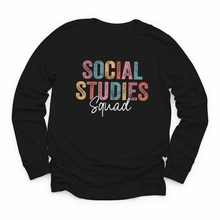 Social Studies Squad Back To School Appreciation Youth Long Sleeve Tee