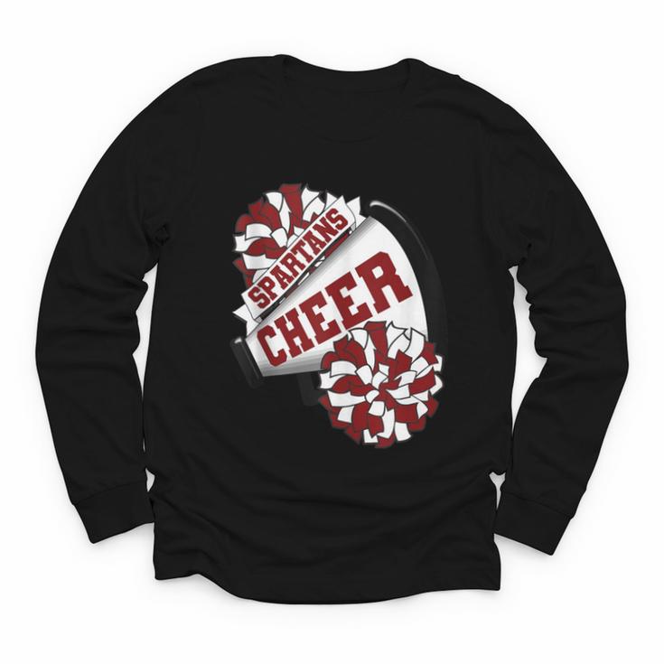 Spartans Cheer Back To School Cheerleading Spirit M Youth Long Sleeve Tee