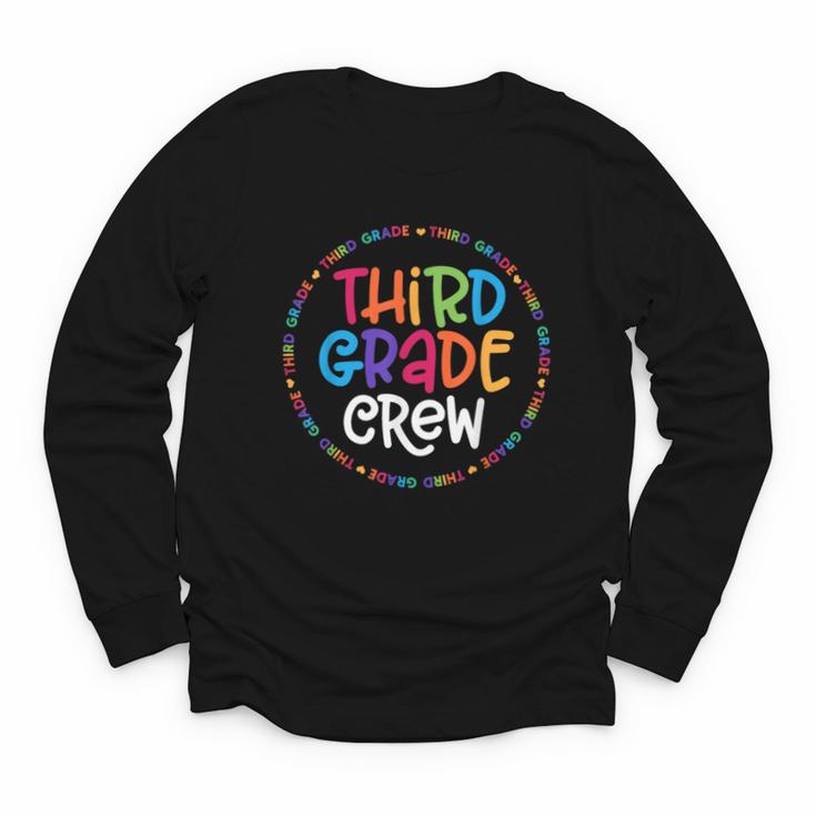 Third Grade Crew Back To School Matching Tee For 3rd Grade Youth Long Sleeve Tee