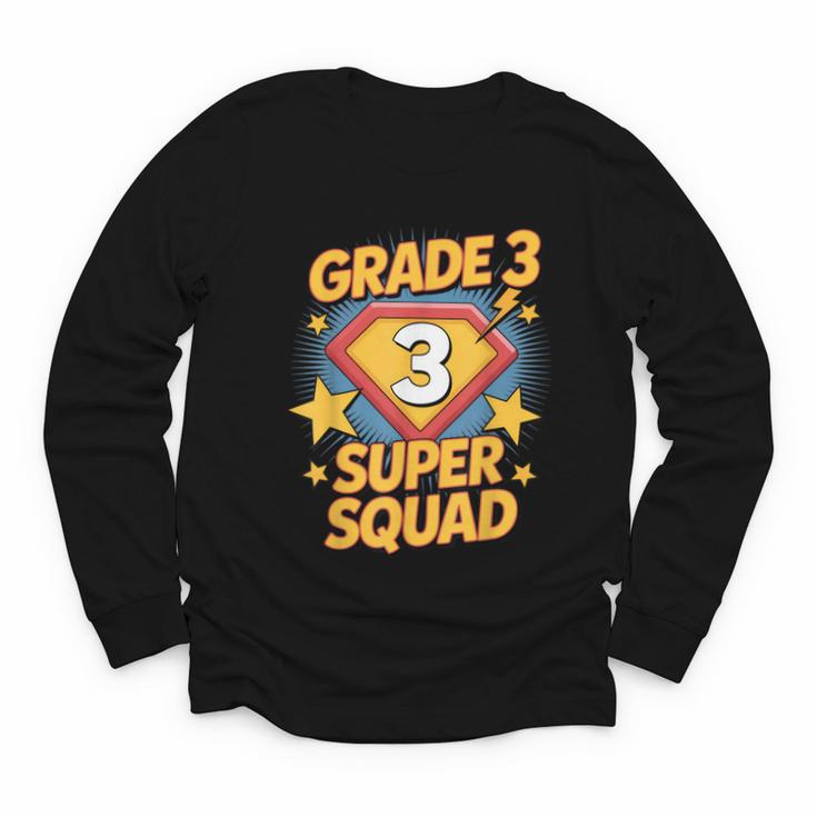 Third Grade Superhero Squad 3rd Year Kids Back To School Youth Long Sleeve Tee Third Grade Superhero Squad 3rd Year Kids Back To School Youth Long Sleeve Tee