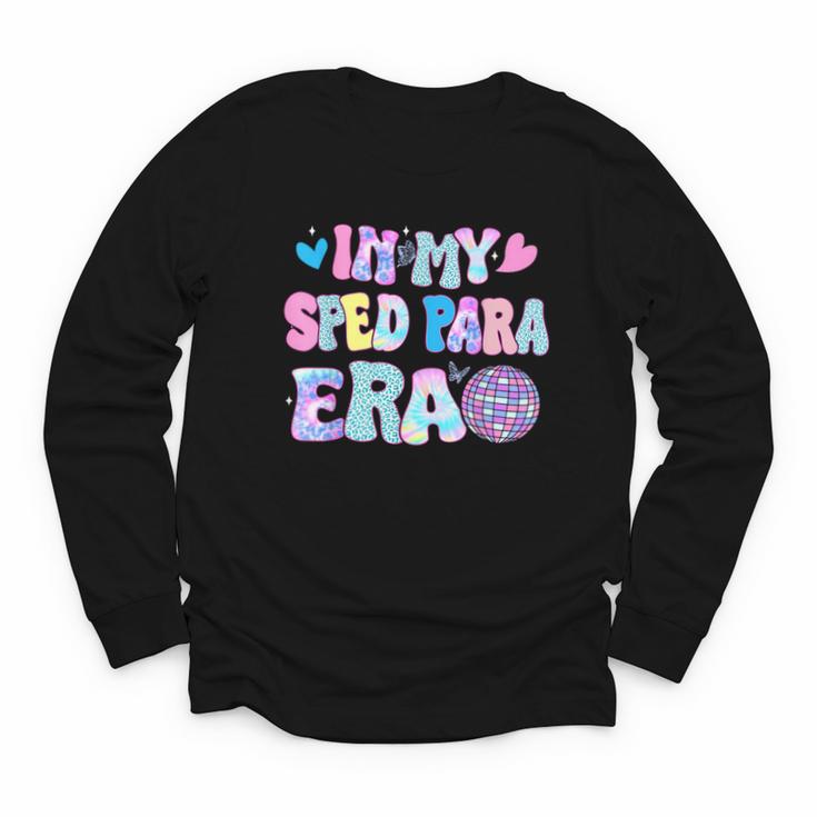 Tie Dye Leopard Back To School In My Sped Para Era Youth Long Sleeve Tee