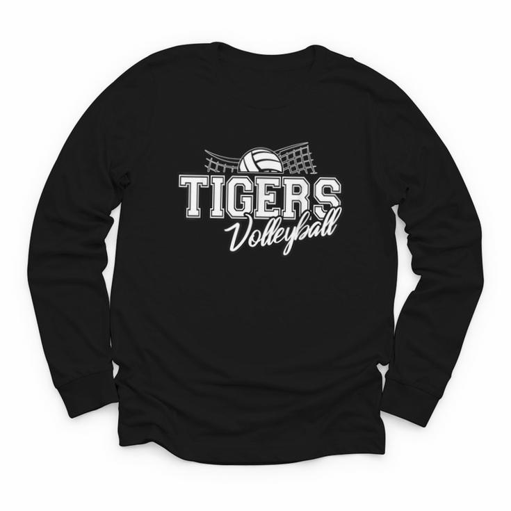 Tigers Volleyball Back To School Spirit Youth Long Sleeve Tee