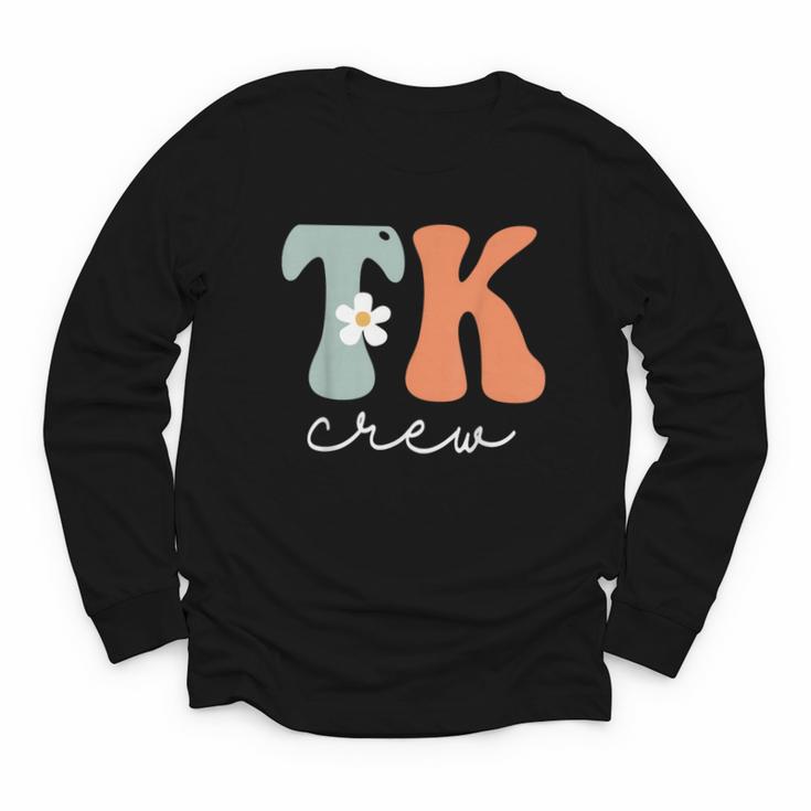 TK Crew Groovy Women Appreciation Day Hello Back To School Youth Long Sleeve Tee