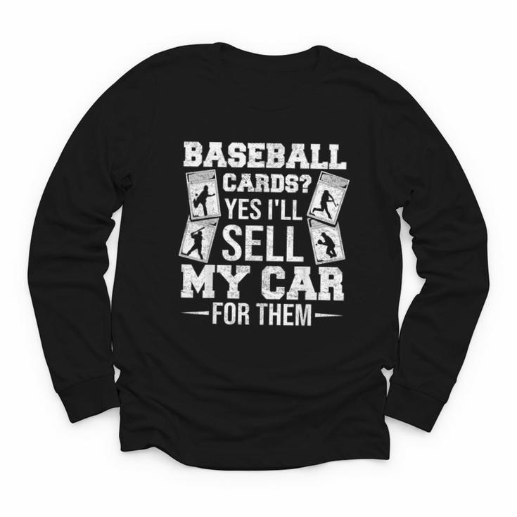 Trading Card Collector Cardboard Baseball Card Collector Youth Long Sleeve Tee
