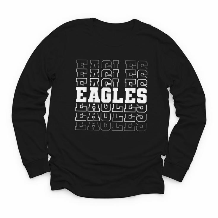 Vintage Eagles High School Go Eagles Pride Back To School Youth Long Sleeve Tee