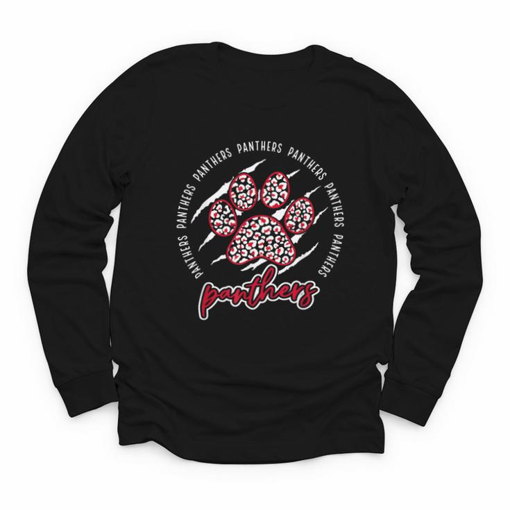 Vintage Panthers School Sports Name Spirit Back To School Youth Long Sleeve Tee