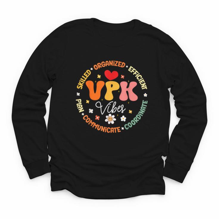VPK Vibes First Day Of Back To School Appreciation Week Youth Long Sleeve Tee
