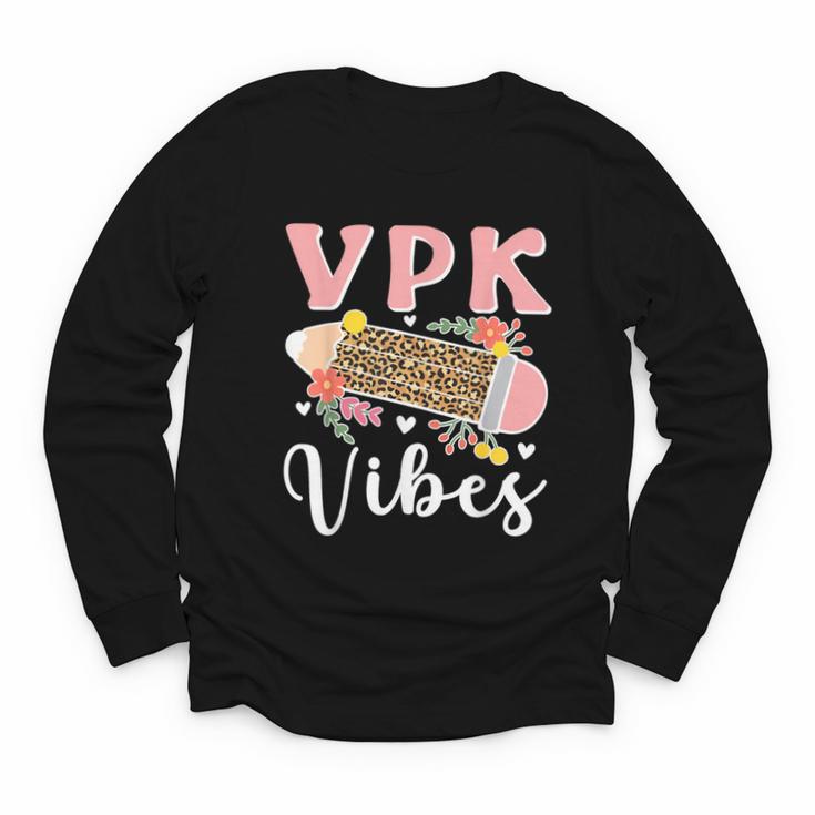 VPK Vibes First Day Of VPK Back To School Youth Long Sleeve Tee