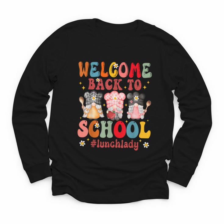 Welcome Back To School Cafeteria Worker Lunch Lady Youth Long Sleeve Tee