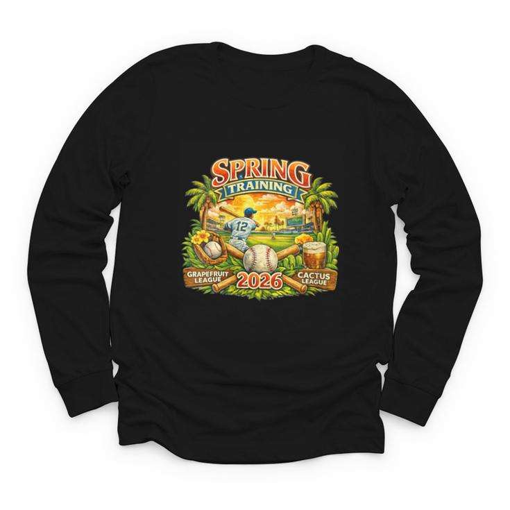 Women's Awesome Spring Trainings 2026 Baseball Arizona Florida Youth Long Sleeve Tee