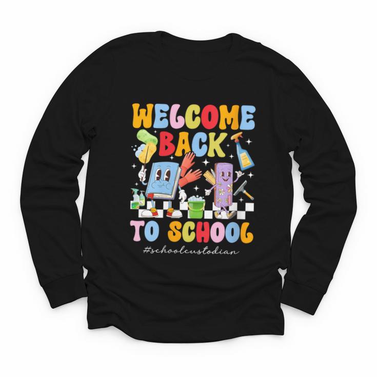 Women's Back To School Custodian First Day Of School Custodian Youth Long Sleeve Tee