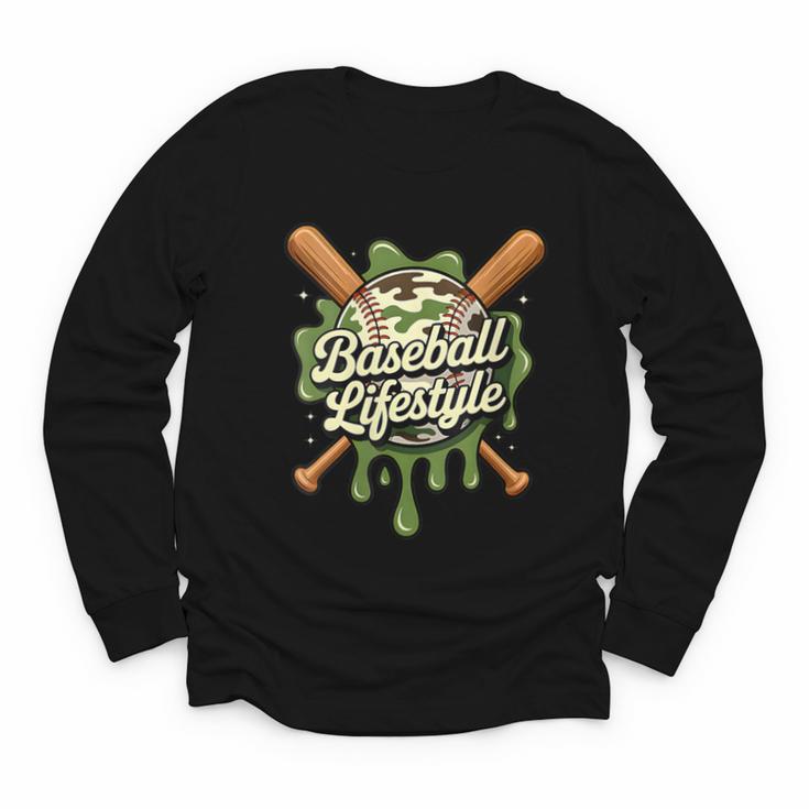 Women's Baseball Life Style 101 Apparel Youth Drip Baseball Boys Kid Youth Long Sleeve Tee