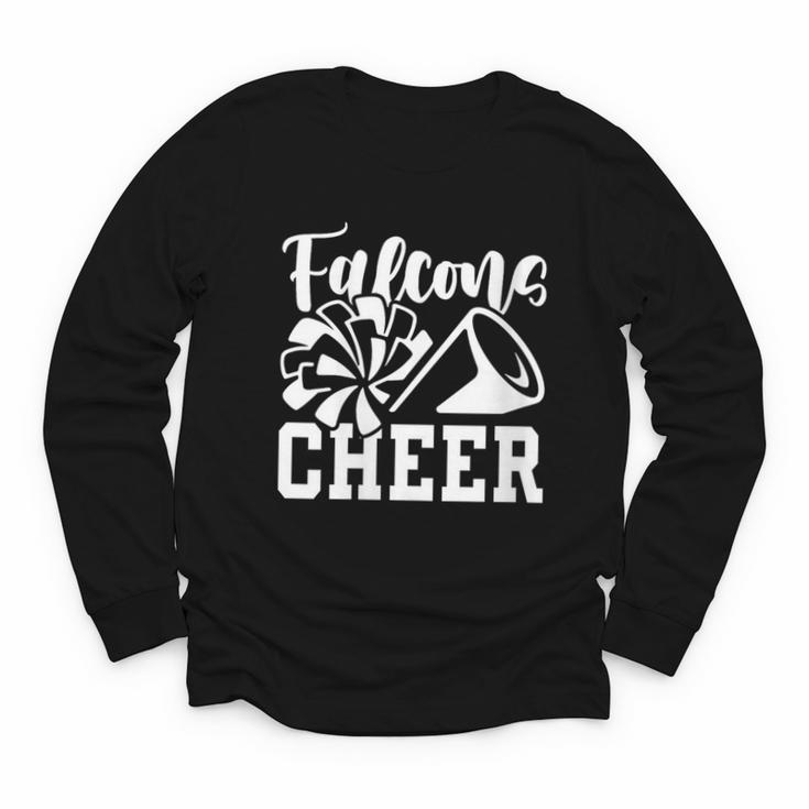 Women's Cheer Falcons Back To School Spirit Youth Long Sleeve Tee