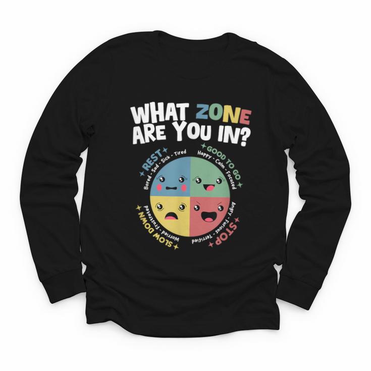 Zones Of Regulation School Counselor Back To School Emotion Youth Long Sleeve Tee